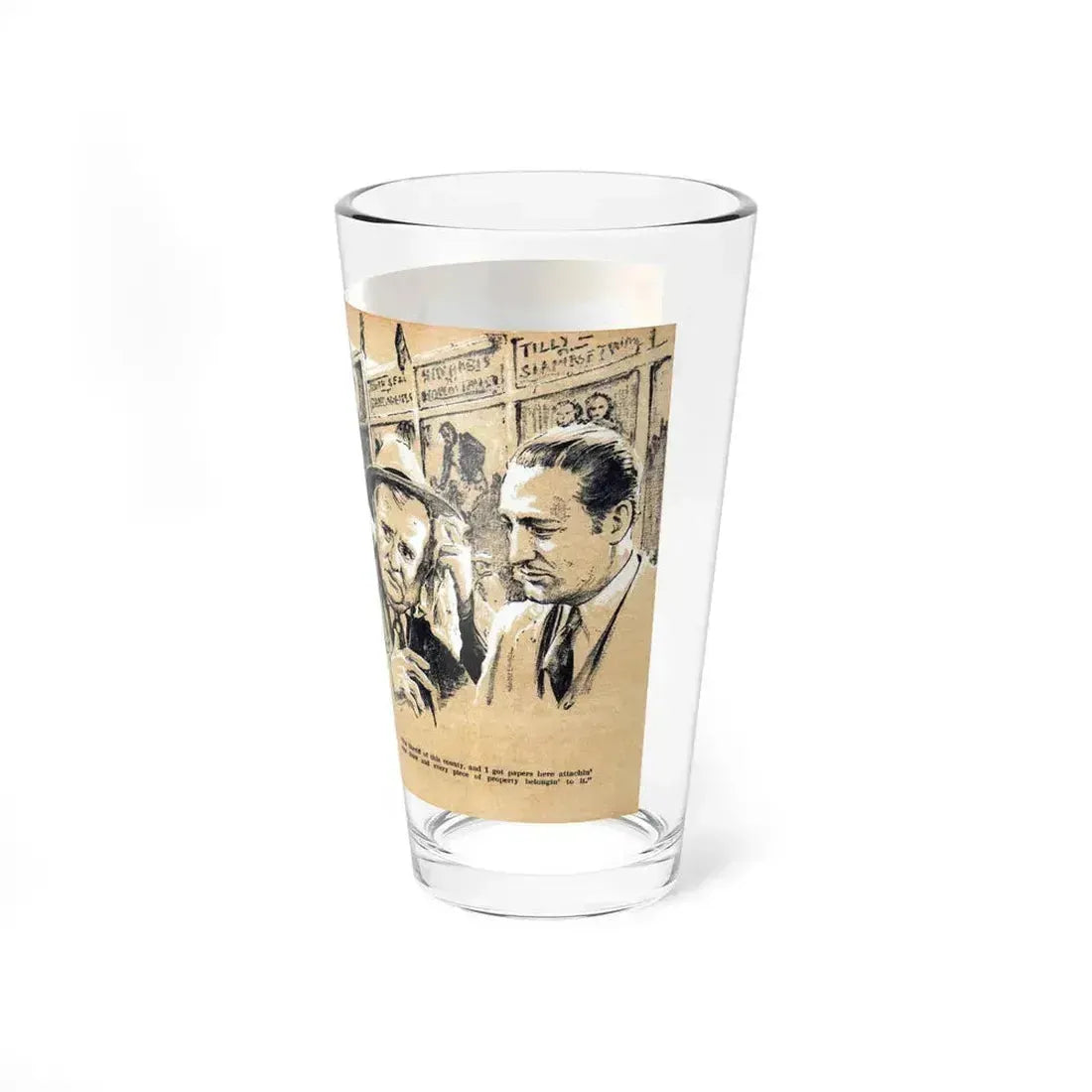 Bang It Out of Town (2), Blue Book Magazine, May 1940 (Magazine Illustration) Pint Glass 16oz - Go Mug Yourself