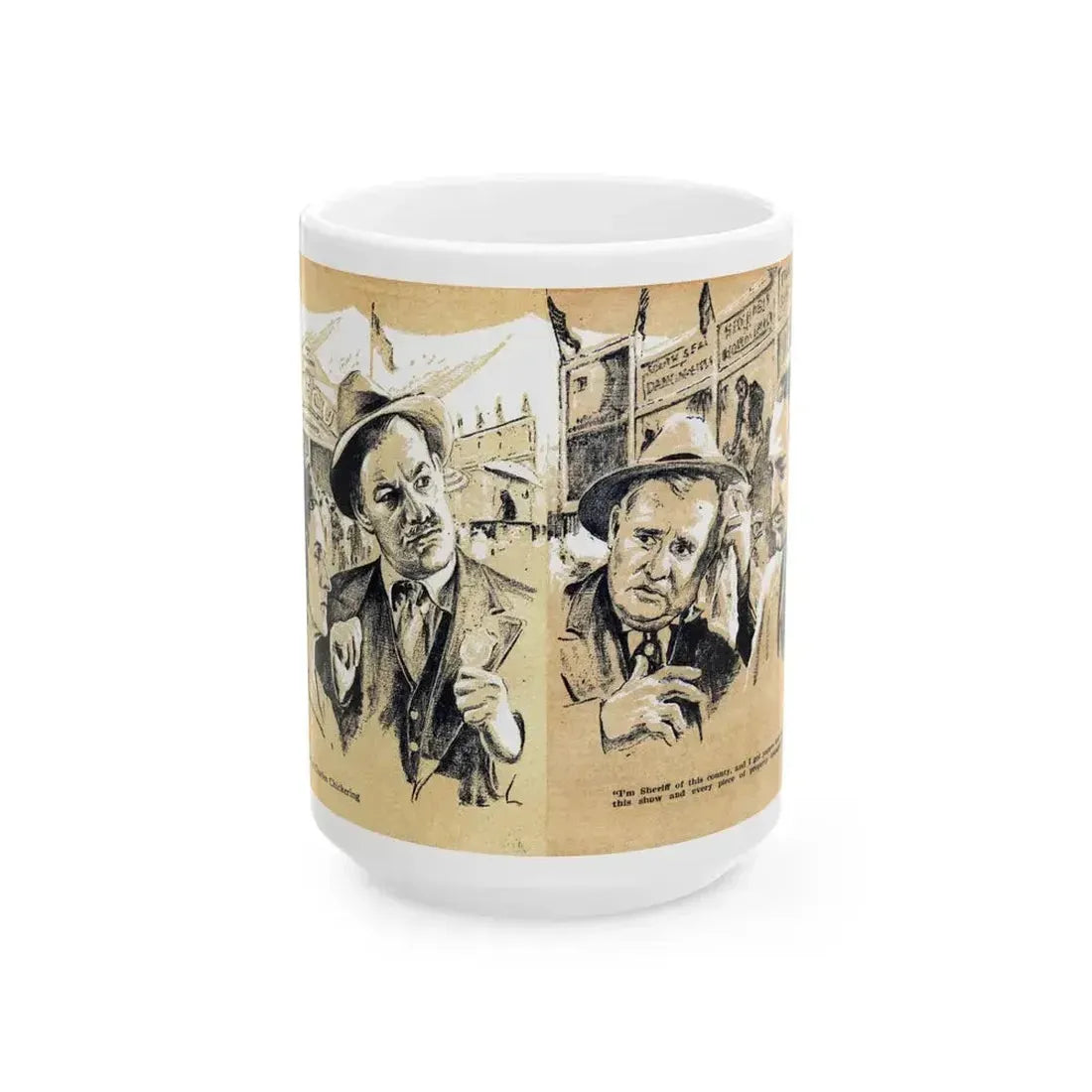 Bang It Out of Town (2), Blue Book Magazine, May 1940 - White Coffee Mug 15oz - Go Mug Yourself