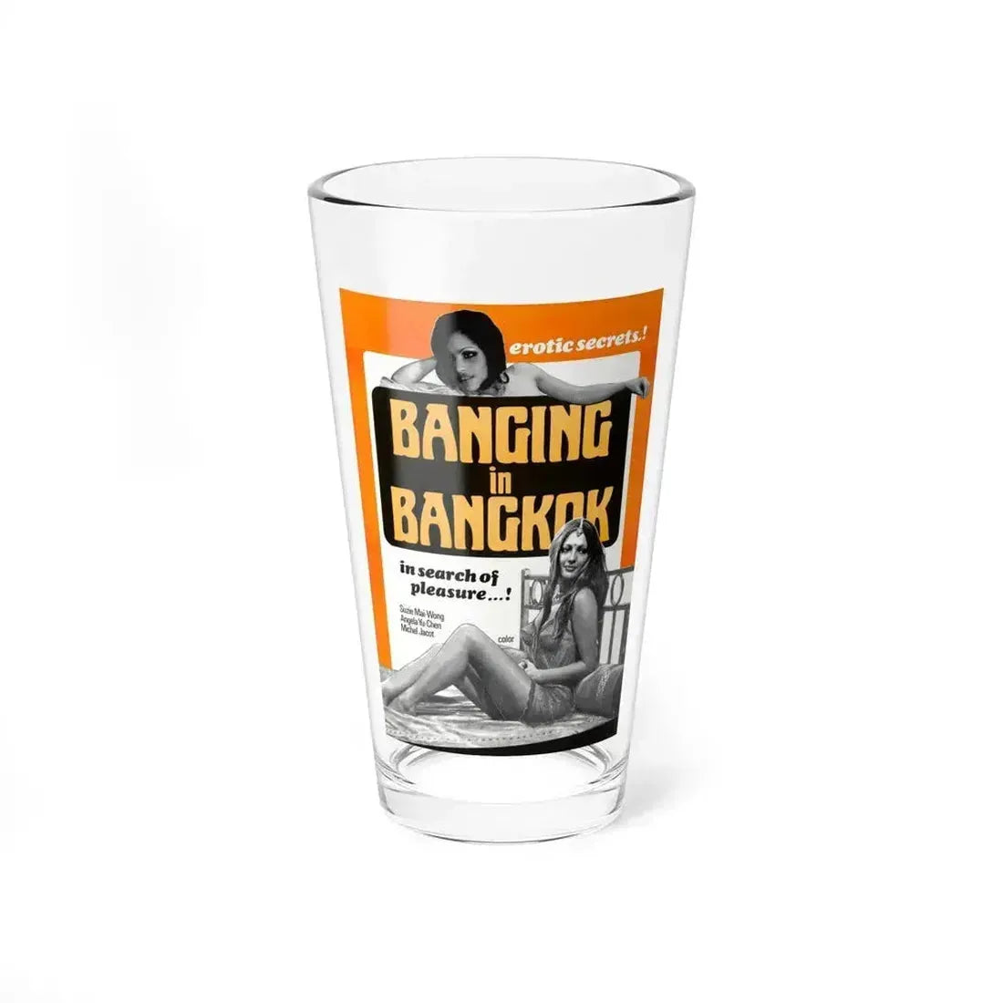 BANGING IN BANGKOK 1976 Movie Poster - Pint Glass 16oz 16oz - Go Mug Yourself