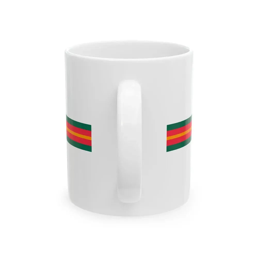 Bangladesh flag bar (Bangladesh) White Coffee Mug - Go Mug Yourself