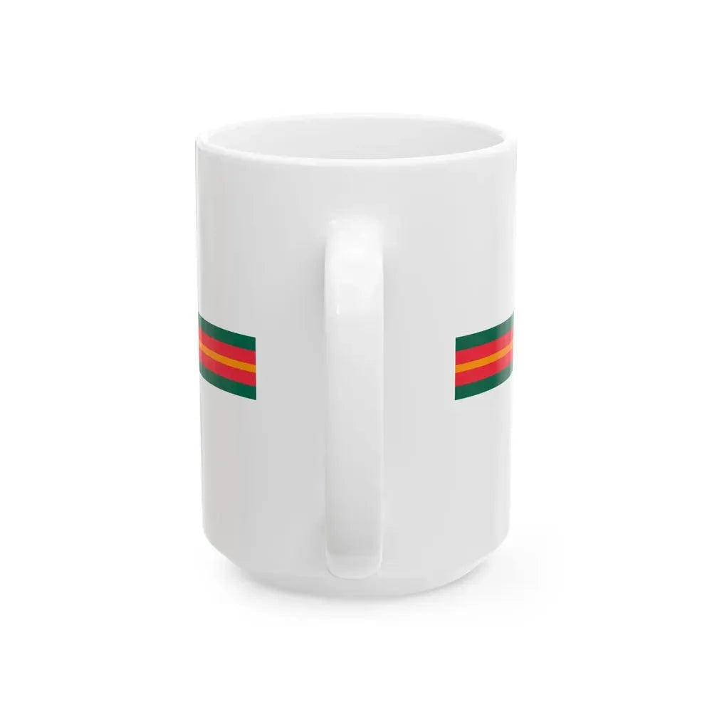 Bangladesh flag bar (Bangladesh) White Coffee Mug - Go Mug Yourself