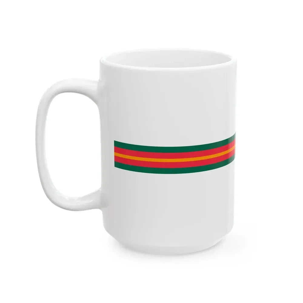 Bangladesh flag bar (Bangladesh) White Coffee Mug - Go Mug Yourself