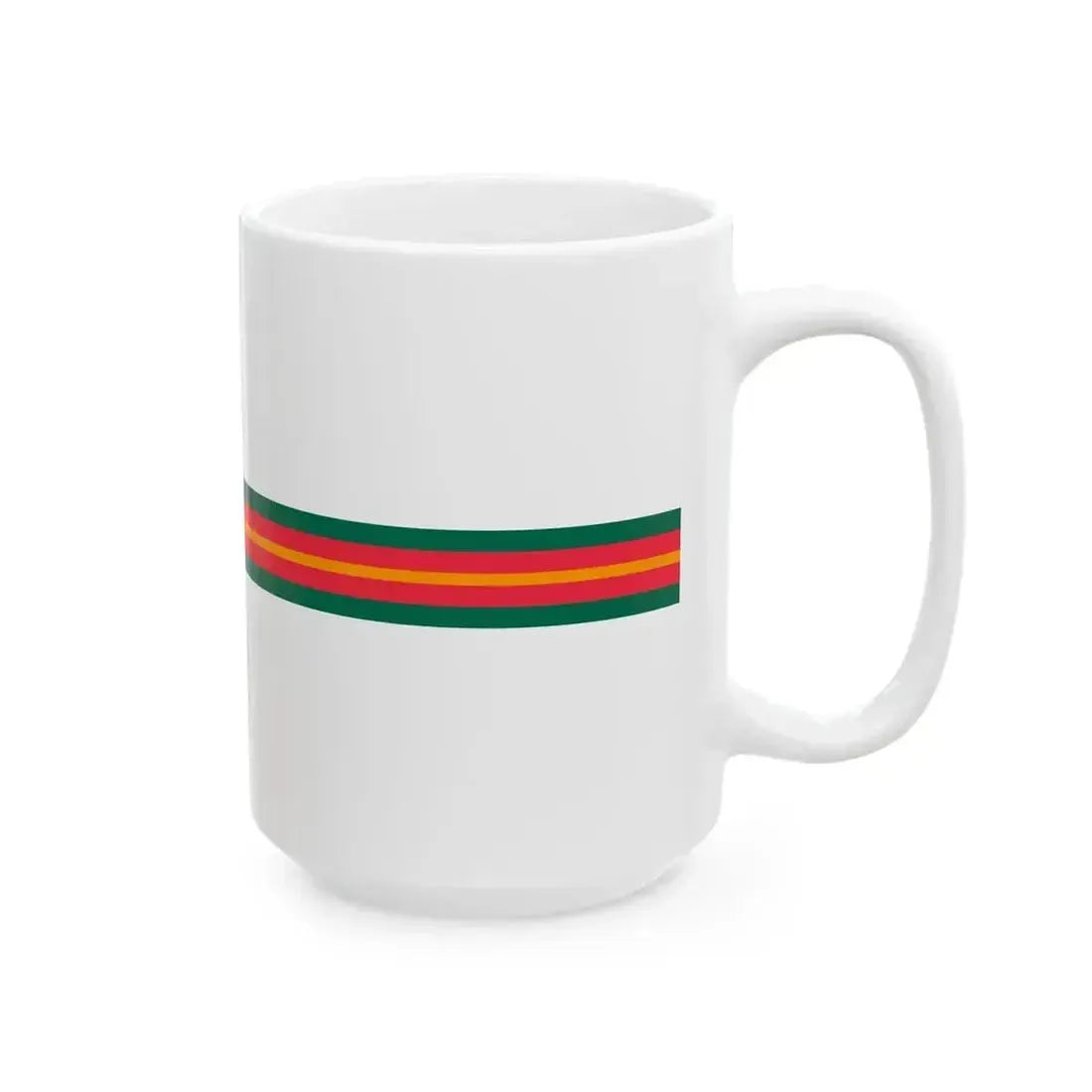 Bangladesh flag bar (Bangladesh) White Coffee Mug - Go Mug Yourself