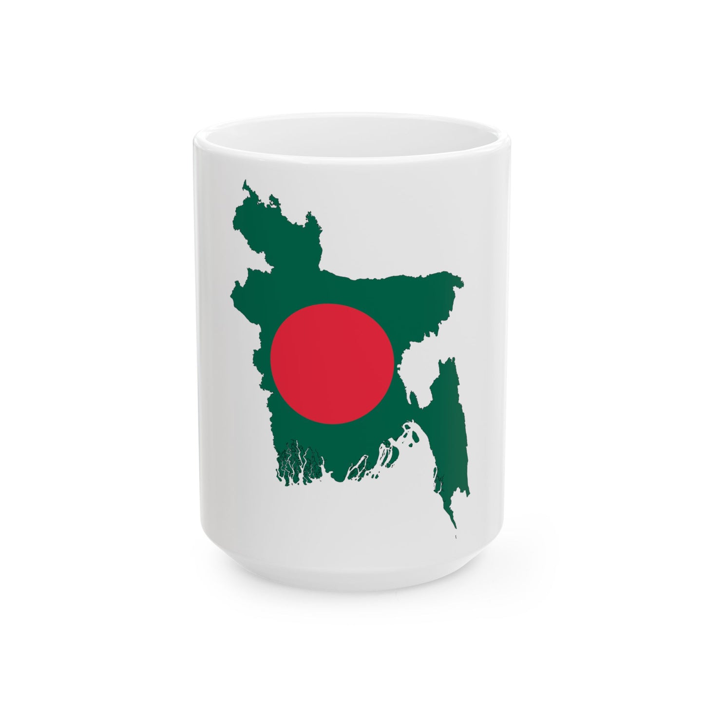 Bangladesh-Flagmap (Bangladesh) White Coffee Mug-15oz-Go Mug Yourself