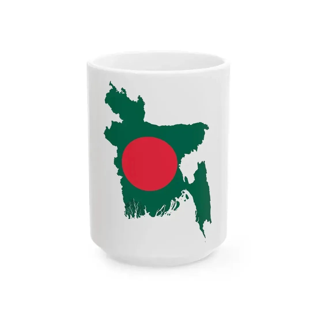 Bangladesh-Flagmap (Bangladesh) White Coffee Mug 15oz - Go Mug Yourself