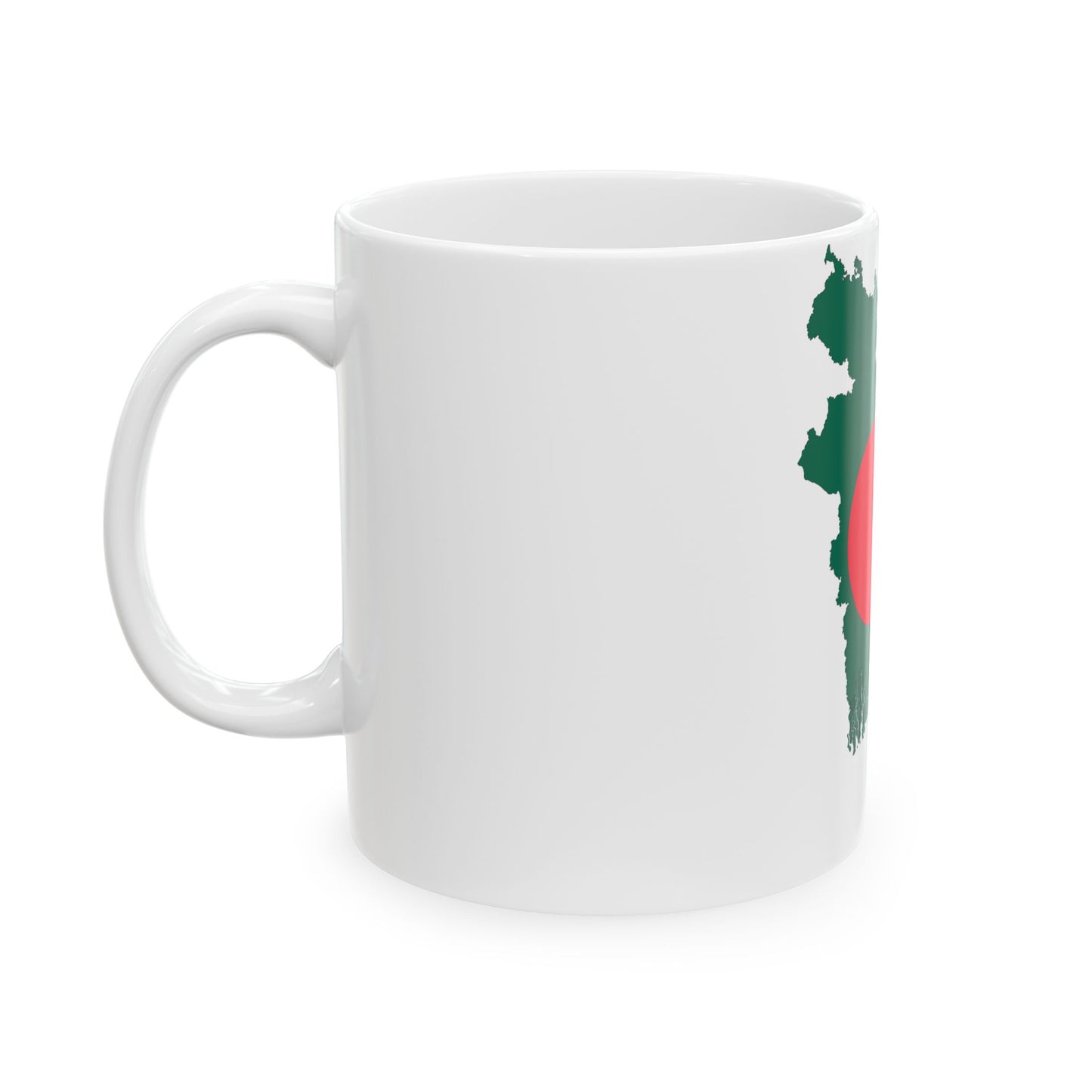 Bangladesh-Flagmap (Bangladesh) White Coffee Mug-Go Mug Yourself