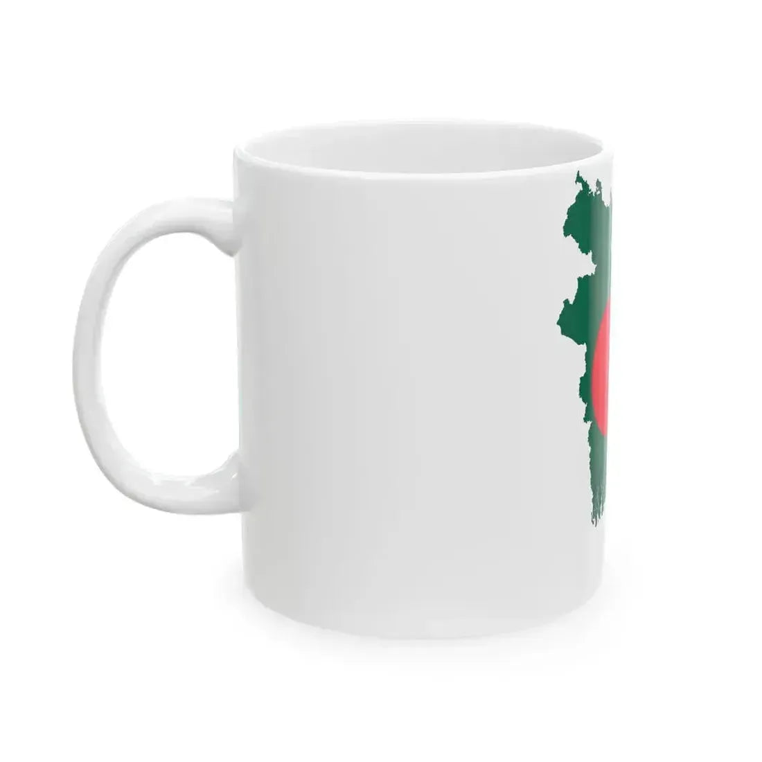 Bangladesh-Flagmap (Bangladesh) White Coffee Mug - Go Mug Yourself