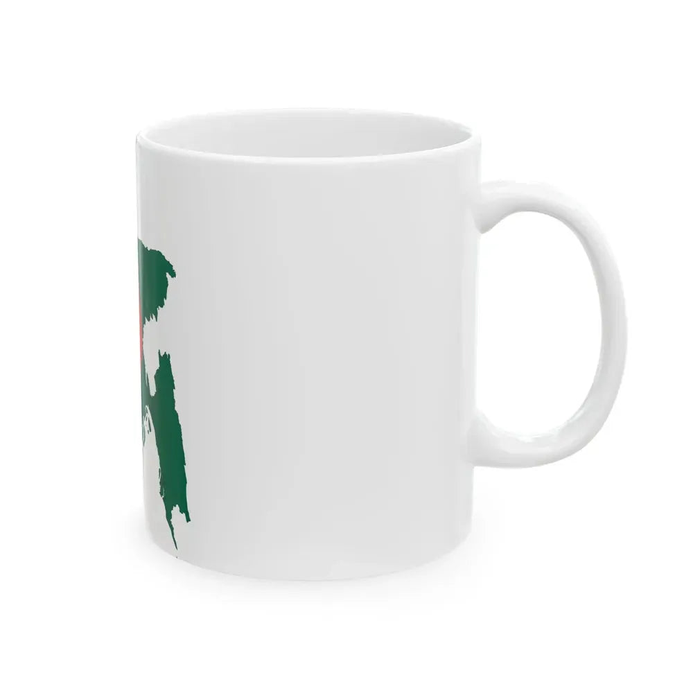 Bangladesh-Flagmap (Bangladesh) White Coffee Mug - Go Mug Yourself