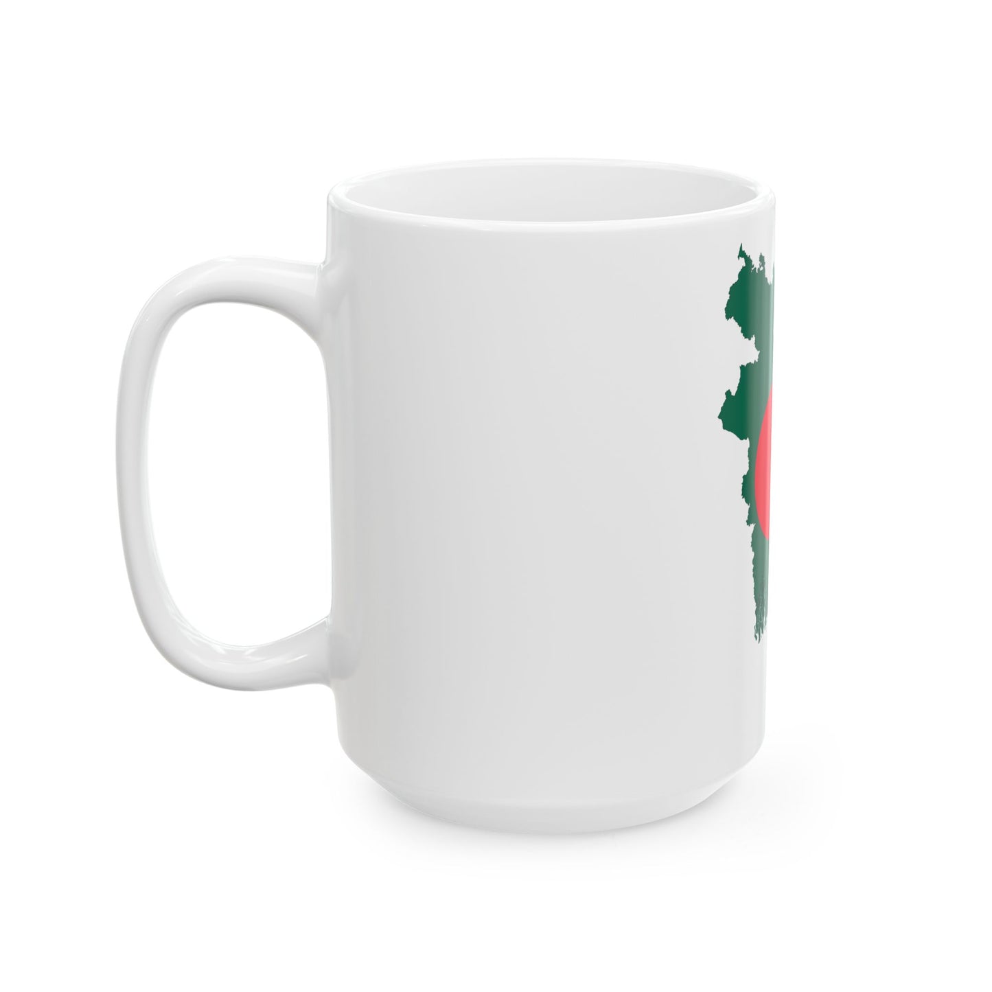 Bangladesh-Flagmap (Bangladesh) White Coffee Mug-Go Mug Yourself
