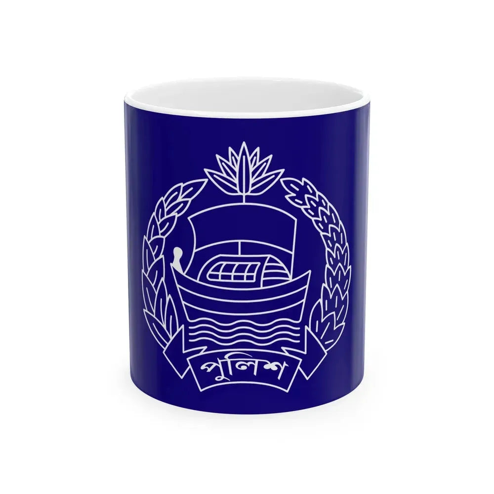 Bangladesh Police Flag (Bangladesh) White Coffee Mug 11oz - Go Mug Yourself