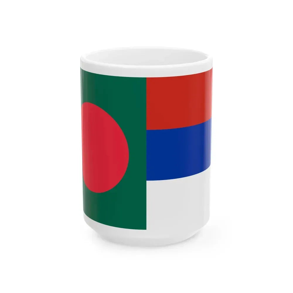 Bangladesh-Serbia-Flags (Bangladesh) White Coffee Mug 15oz - Go Mug Yourself
