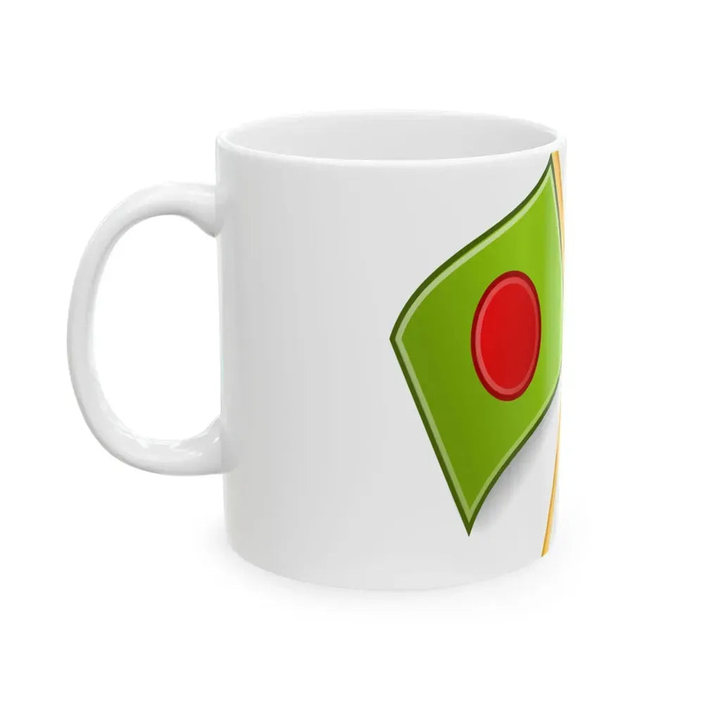 Bangladeshi and Japanese flags (Bangladesh) White Coffee Mug - Go Mug Yourself