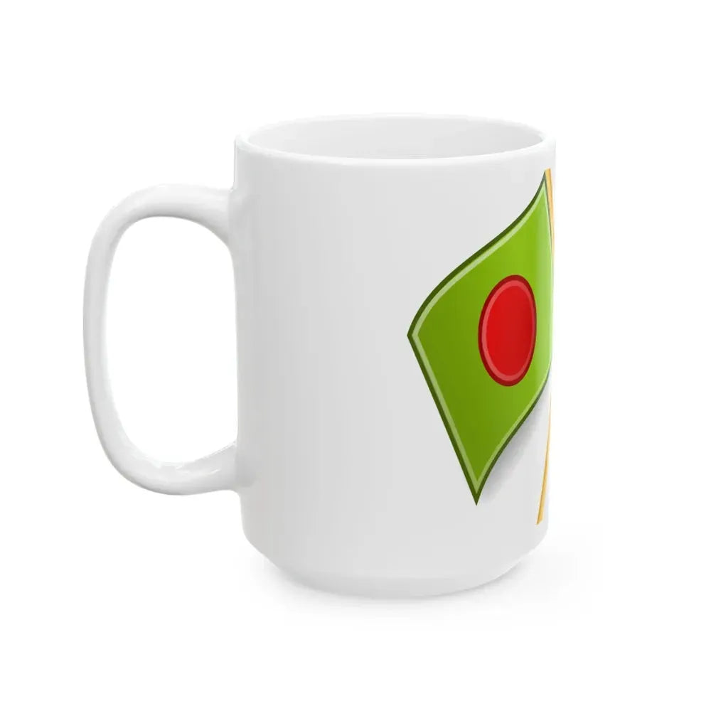Bangladeshi and Japanese flags (Bangladesh) White Coffee Mug - Go Mug Yourself