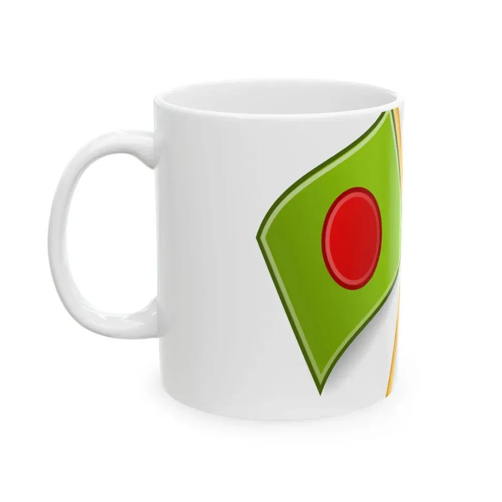 Bangladeshi and U.S. flags (Bangladesh) White Coffee Mug - Go Mug Yourself