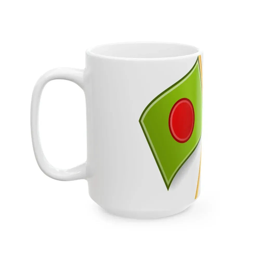 Bangladeshi and U.S. flags (Bangladesh) White Coffee Mug - Go Mug Yourself