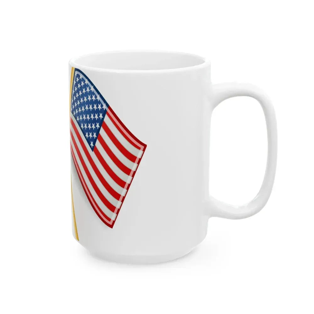 Bangladeshi and U.S. flags (Bangladesh) White Coffee Mug - Go Mug Yourself