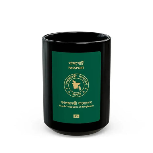 Bangladeshi E-Passport - Black Coffee Mug 15oz - Go Mug Yourself