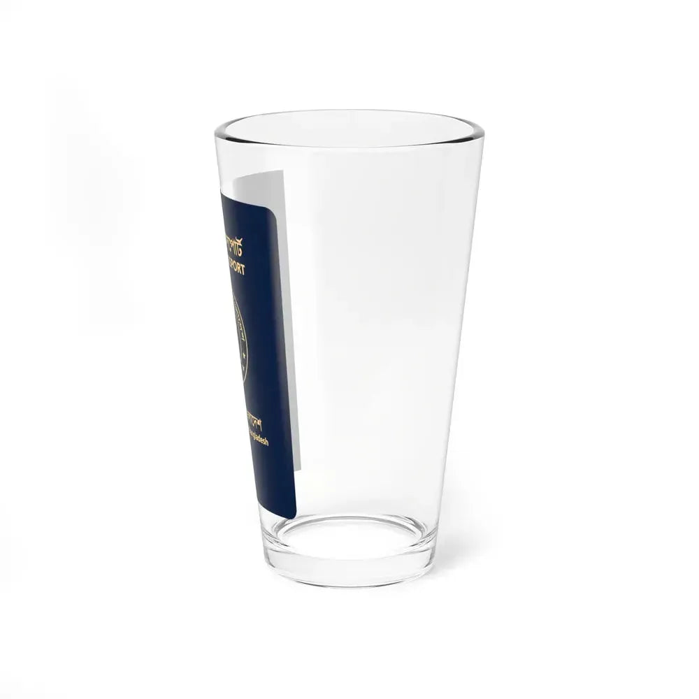 Bangladeshi Official Passport - Pint Glass 16oz - Go Mug Yourself