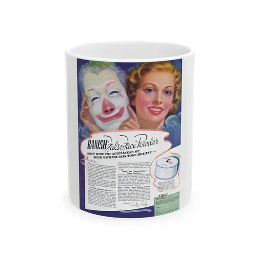 Banish advertisement,  Modern Romances, August 1937 - White Coffee Mug 11oz - Go Mug Yourself