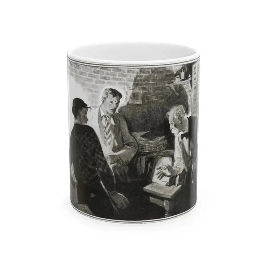Bank Holdup (2), Cosmopolitan, January 1934 - White Coffee Mug 11oz - Go Mug Yourself