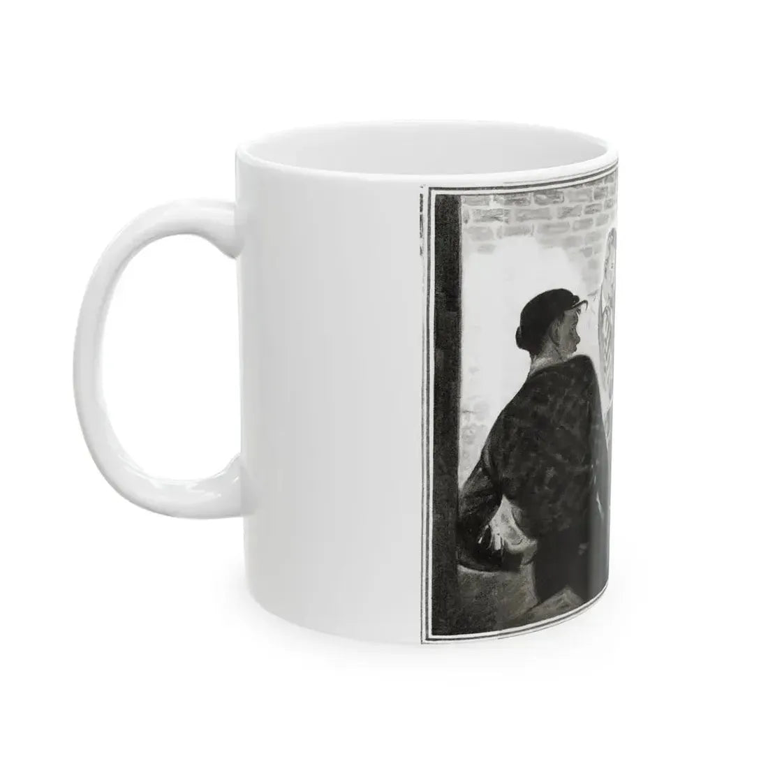 Bank Holdup (2), Cosmopolitan, January 1934 - White Coffee Mug - Go Mug Yourself