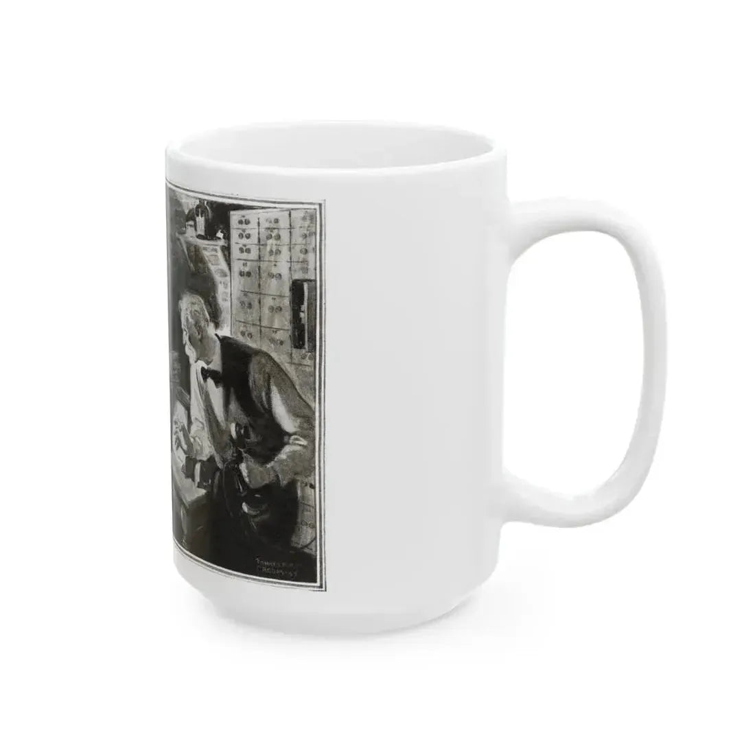 Bank Holdup (2), Cosmopolitan, January 1934 - White Coffee Mug - Go Mug Yourself