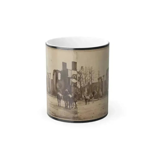 Bank of Chambersburg & Franklin House, Chambersburg, Franklin Co., Pa., Destroyed by the Rebels Under Mccausland, July 30Th, 1864 (U.S. Civil War) Color Changing Coffee Mug 11oz Default Title - Go Mug Yourself