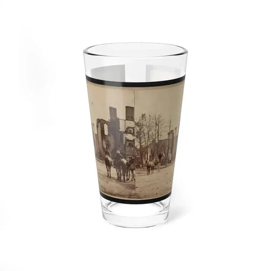 Bank Of Chambersburg & Franklin House, Chambersburg, Franklin Co., Pa., Destroyed By The Rebels Under Mccausland, July 30th, 1864 (U.S. Civil War) Pint Glass 16oz 16oz - Go Mug Yourself