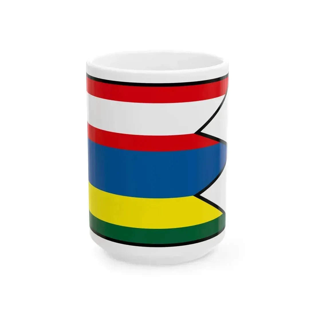 Banka Piestany Flag (Slovakia) White Coffee Mug 15oz - Go Mug Yourself