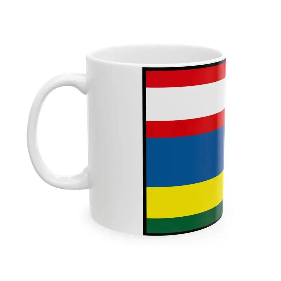 Banka Piestany Flag (Slovakia) White Coffee Mug - Go Mug Yourself