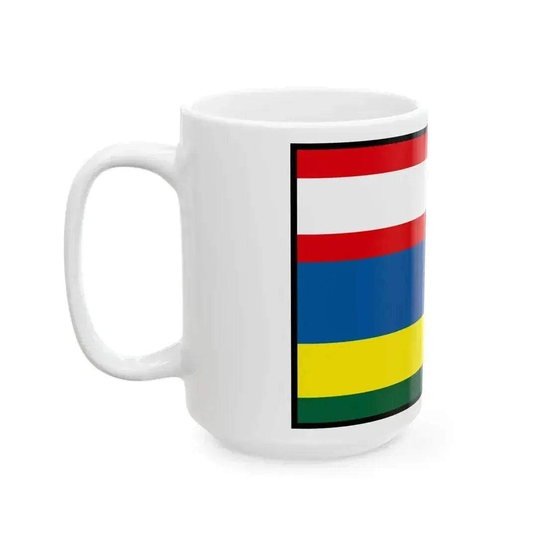 Banka Piestany Flag (Slovakia) White Coffee Mug - Go Mug Yourself