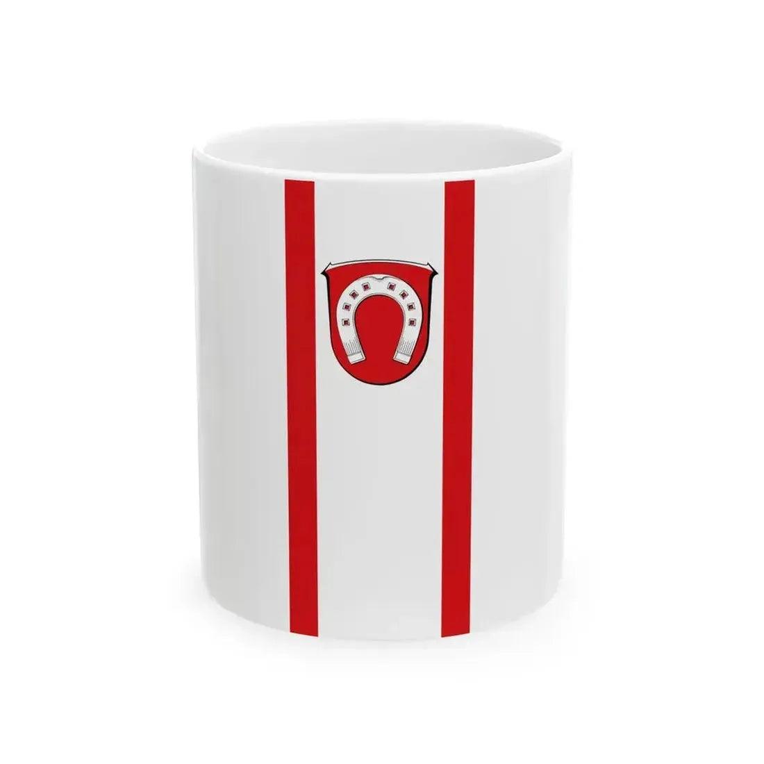Banner Biebesheim am Rhein (Germany) White Coffee Mug 11oz - Go Mug Yourself