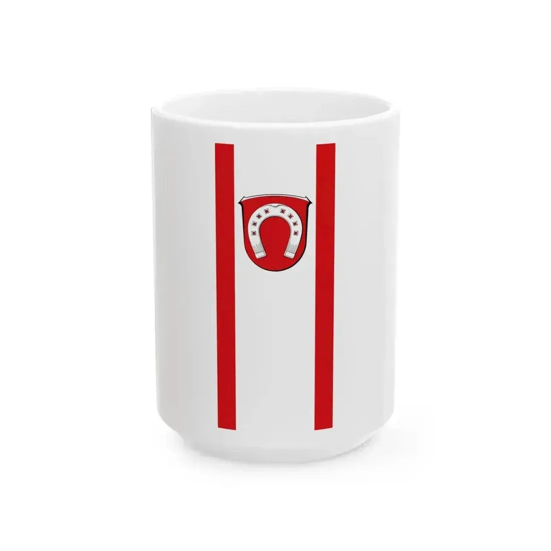 Banner Biebesheim am Rhein (Germany) White Coffee Mug 15oz - Go Mug Yourself