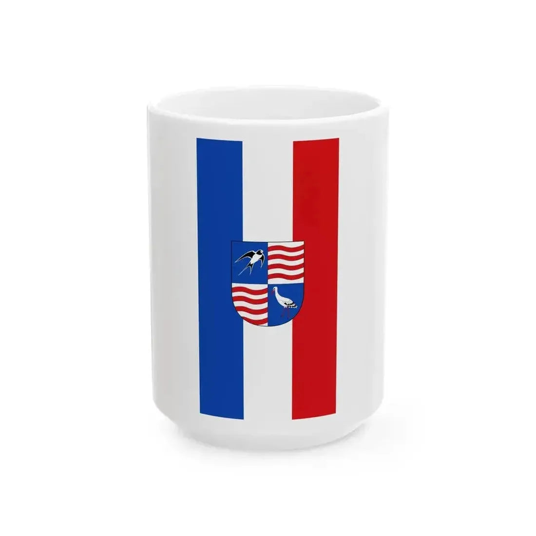 Banner der Gemeinde Neuhausen-Spree (Germany) White Coffee Mug 15oz - Go Mug Yourself