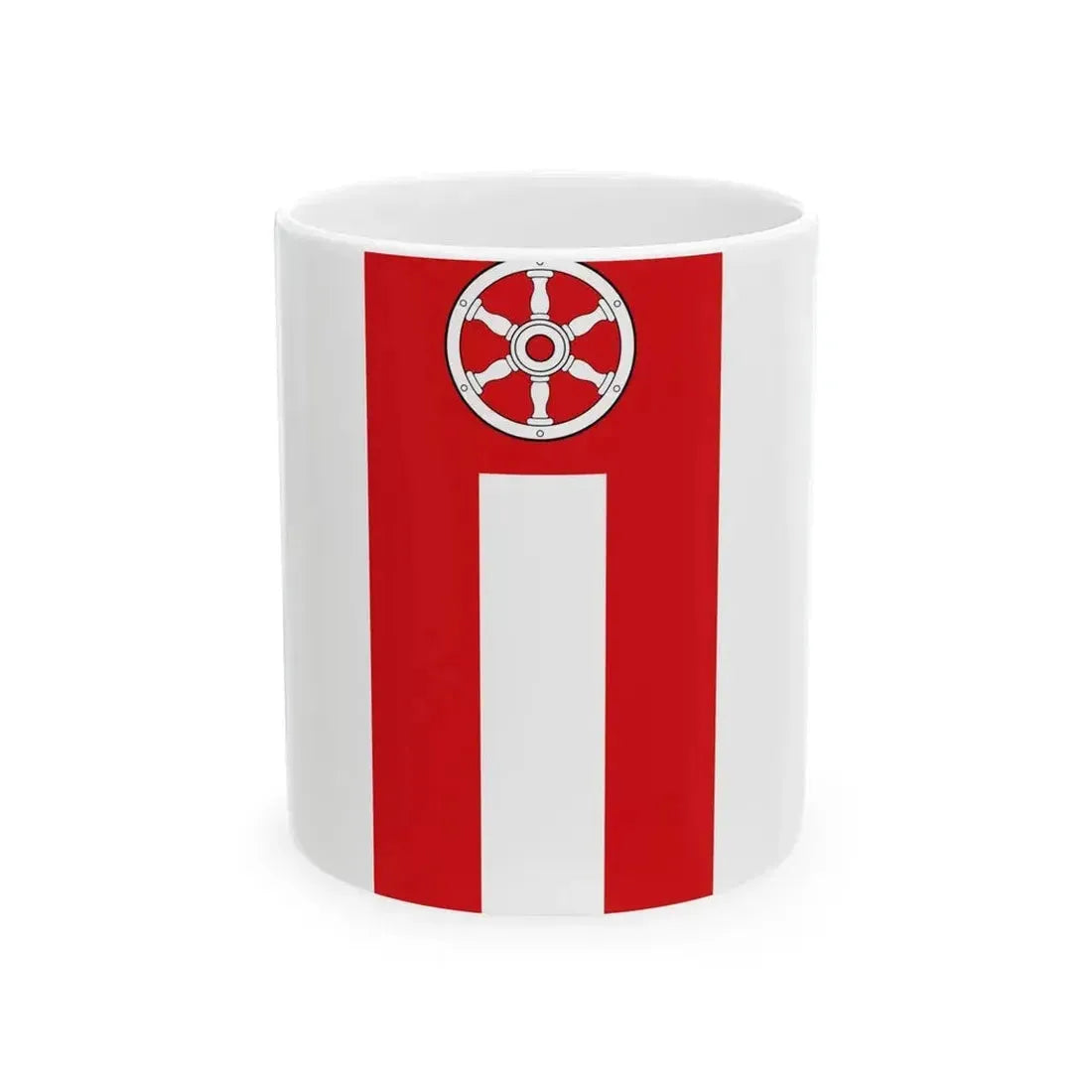 Banner der kreisfreien Stadt Erfurt laut Hauptsatzung (Germany) White Coffee Mug 11oz - Go Mug Yourself