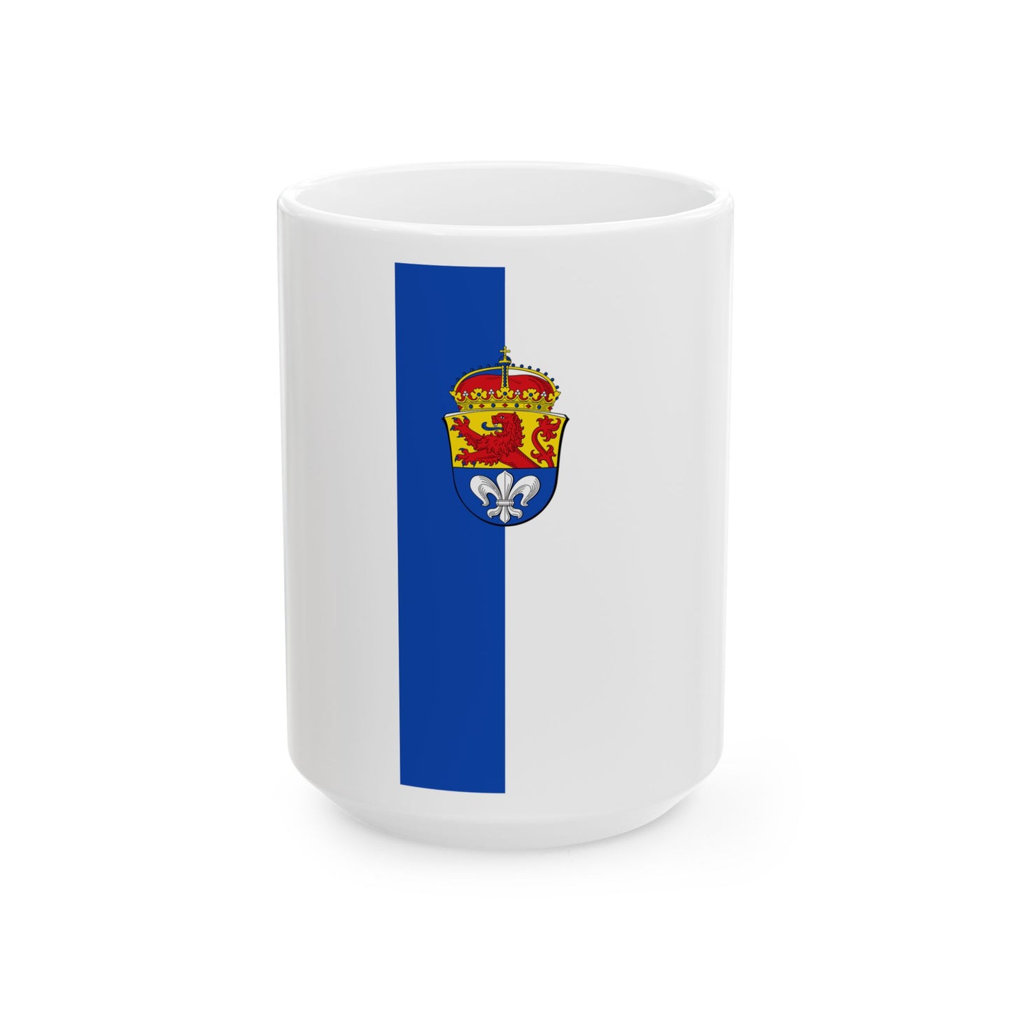 Banner der Stadt Darmstadt (Germany) White Coffee Mug-15oz-Go Mug Yourself