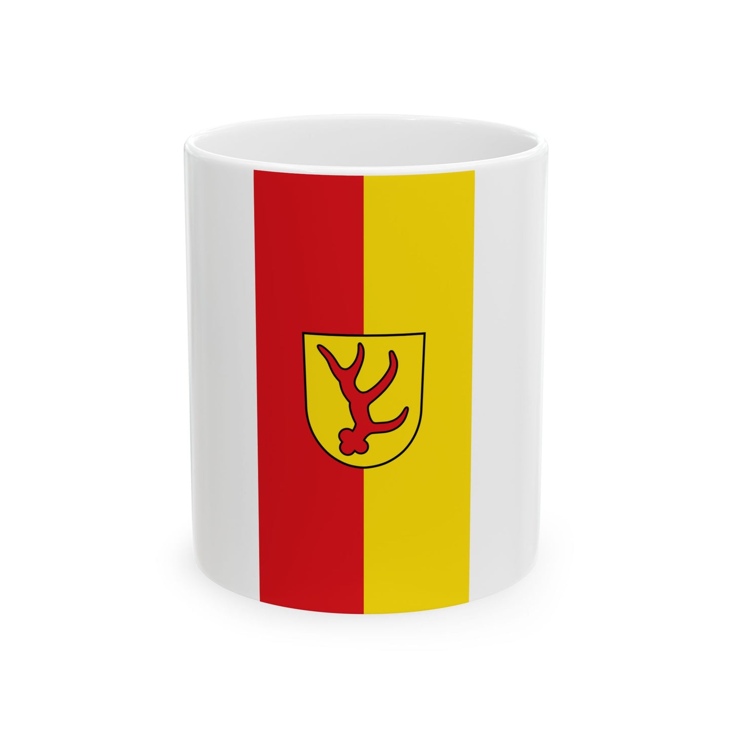 Banner der Stadt Forst Lausitz 2005-2011 (Germany) White Coffee Mug-11oz-Go Mug Yourself
