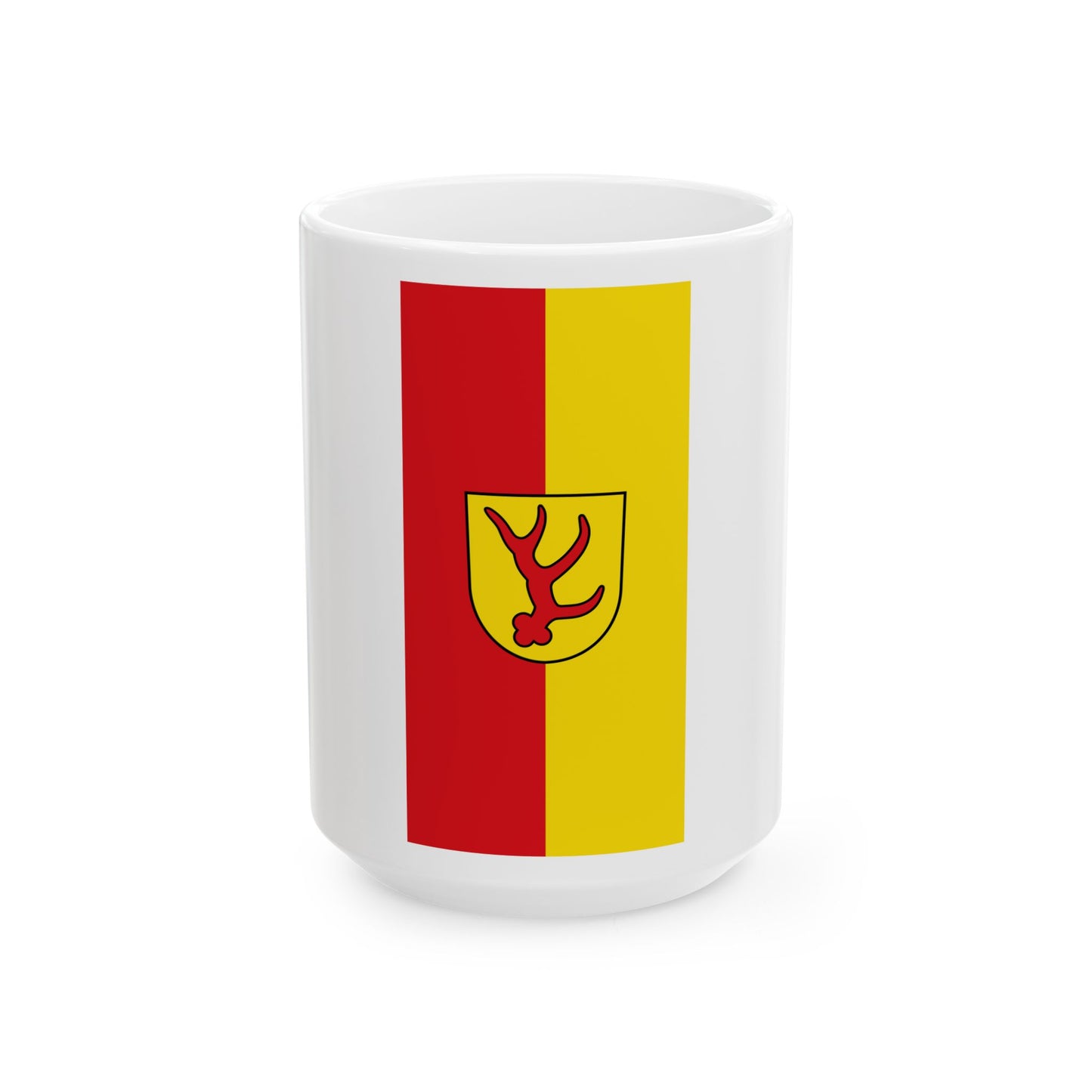 Banner der Stadt Forst Lausitz 2005-2011 (Germany) White Coffee Mug-15oz-Go Mug Yourself