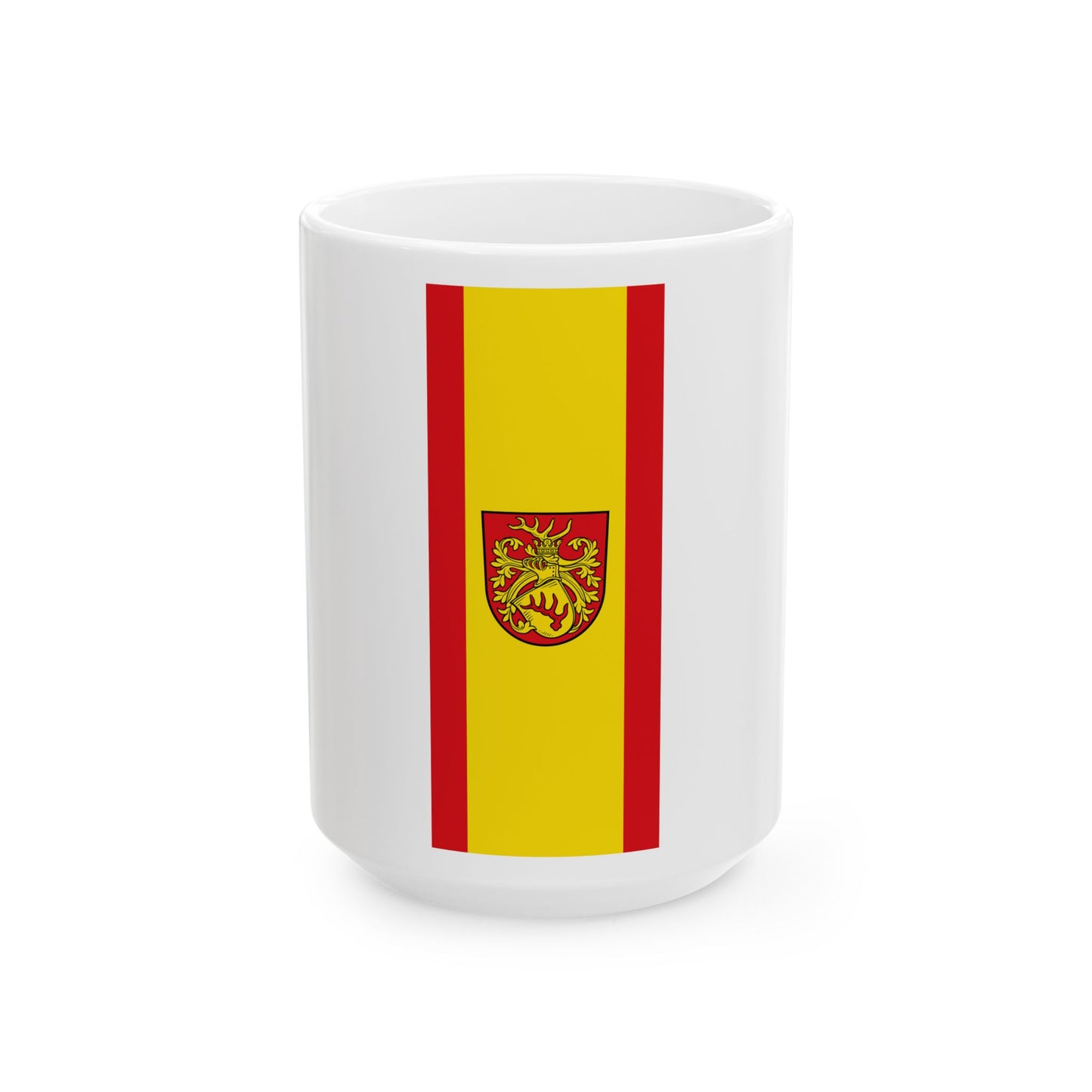 Banner der Stadt Forst Lausitz (Germany) White Coffee Mug-15oz-Go Mug Yourself