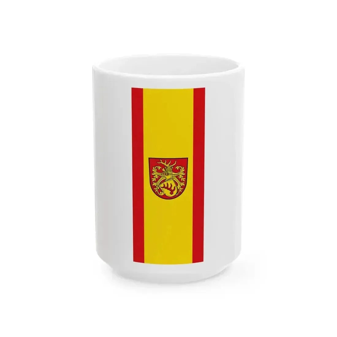 Banner der Stadt Forst Lausitz (Germany) White Coffee Mug 15oz - Go Mug Yourself