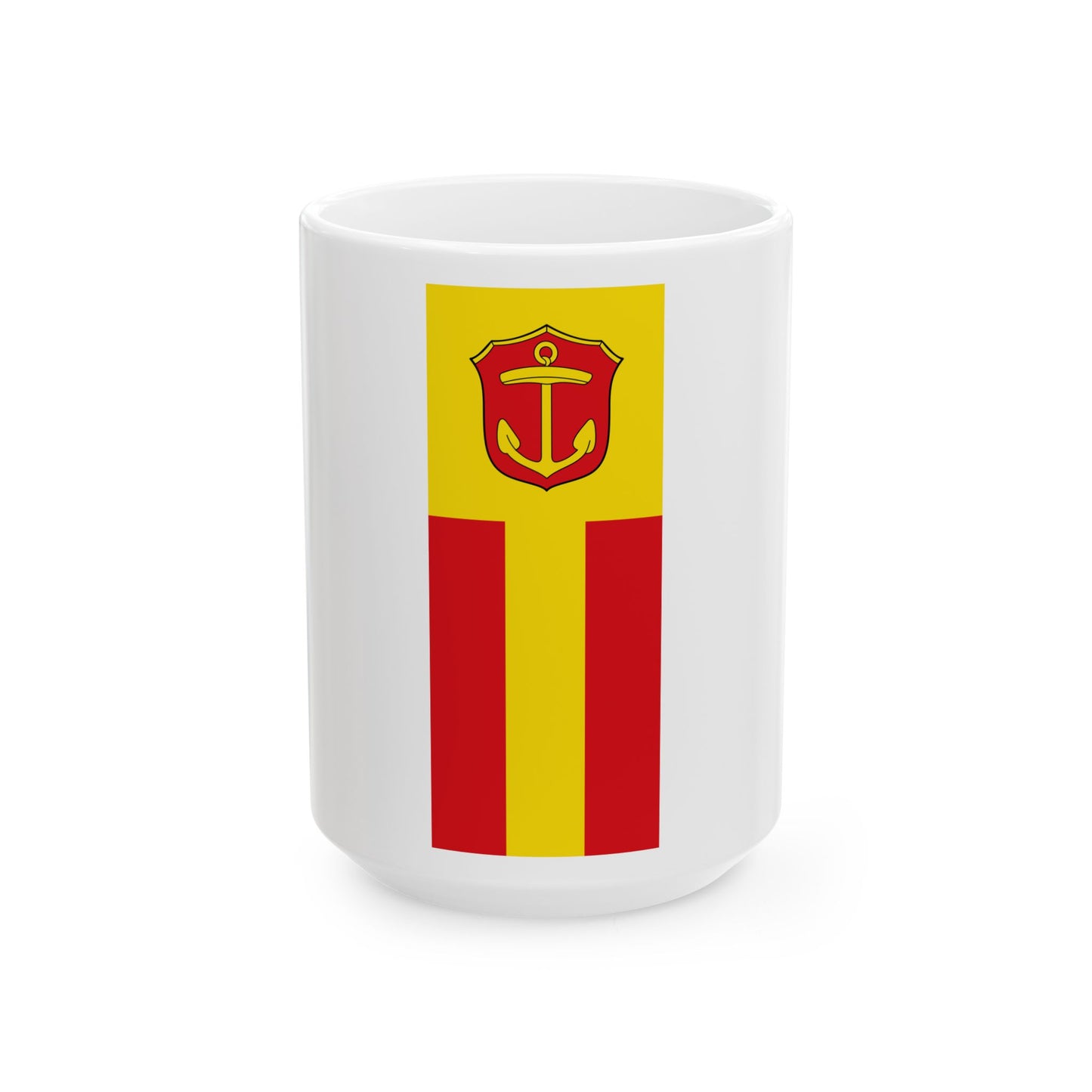Banner der Stadt Ludwigshafen am Rhein (Germany) White Coffee Mug-15oz-Go Mug Yourself
