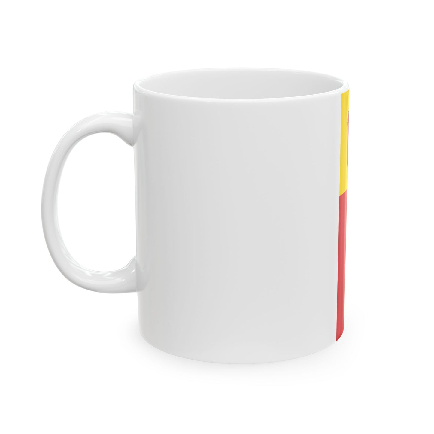 Banner der Stadt Ludwigshafen am Rhein (Germany) White Coffee Mug-Go Mug Yourself