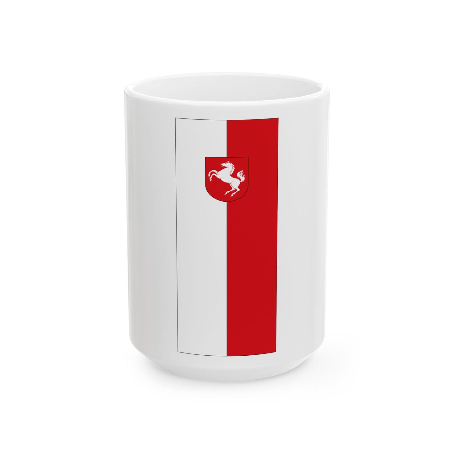 Banner des Landschaftsverbandes Westfalen-Lippe (Germany) White Coffee Mug-15oz-Go Mug Yourself