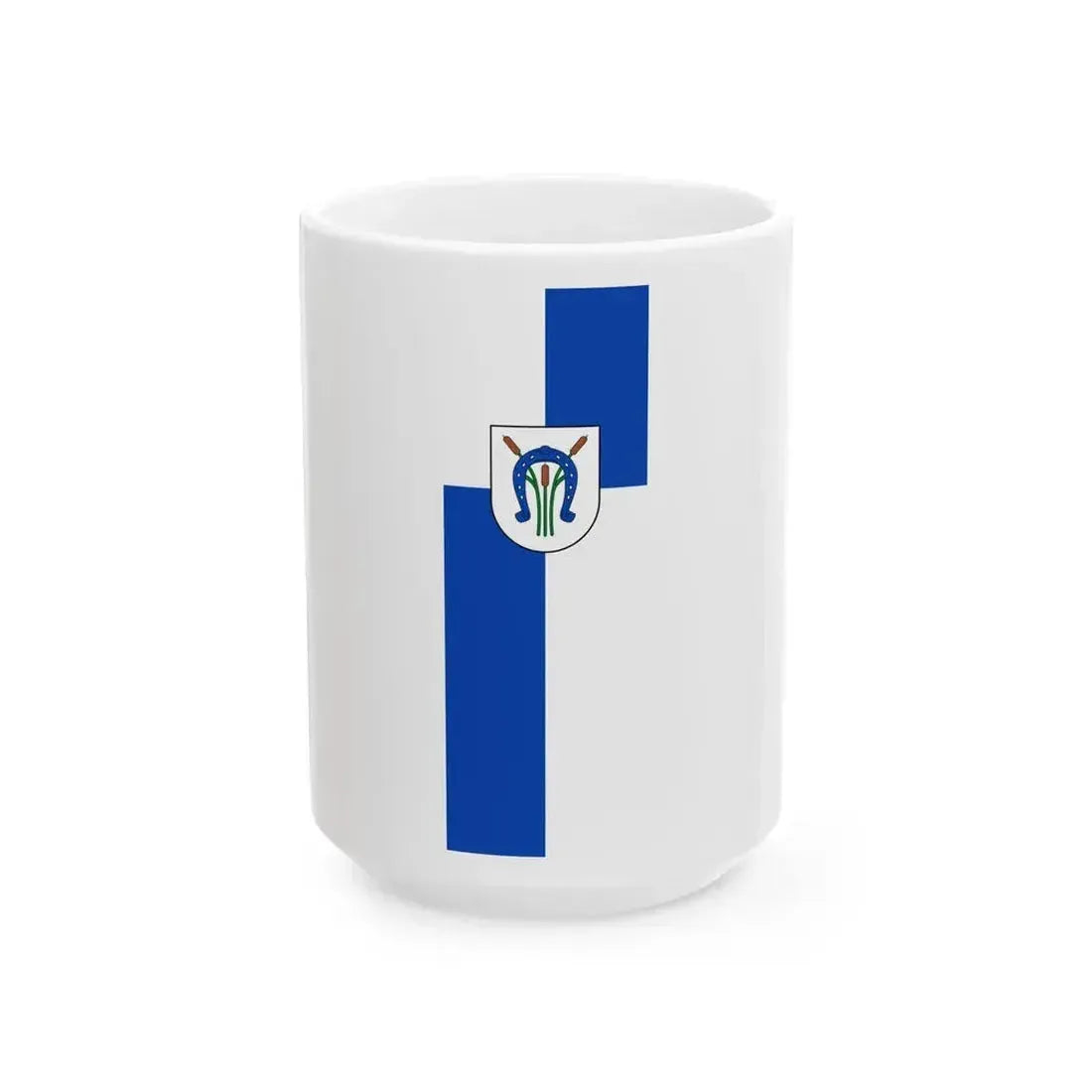 Banner Knittelsheim (Germany) White Coffee Mug 15oz - Go Mug Yourself