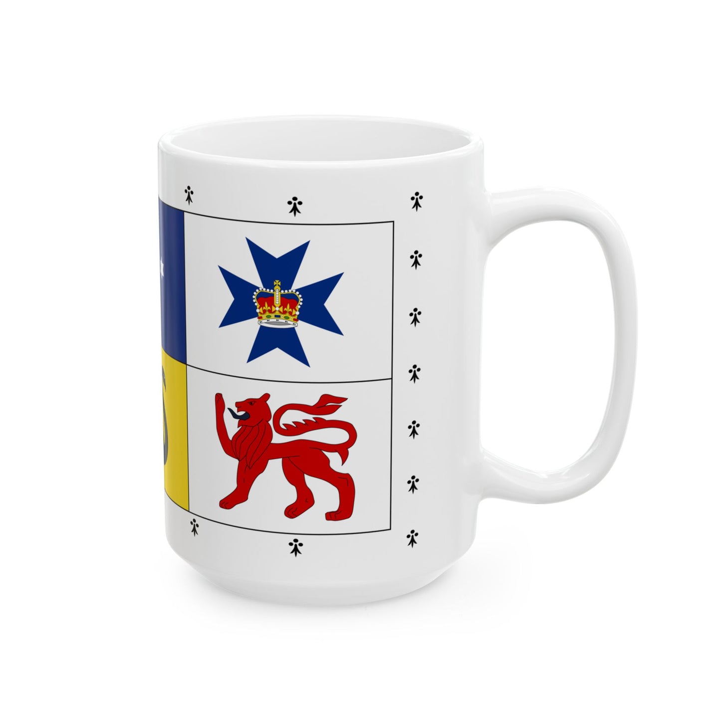Banner of Arms of Australia 1953-2022 (Australia) White Coffee Mug-Go Mug Yourself