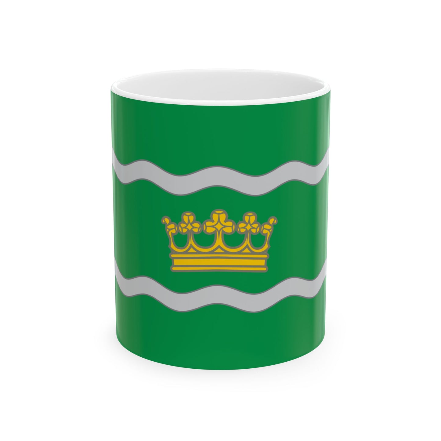 Banner of arms of the 16th District of Budapest (Hungary) White Coffee Mug-11oz-Go Mug Yourself