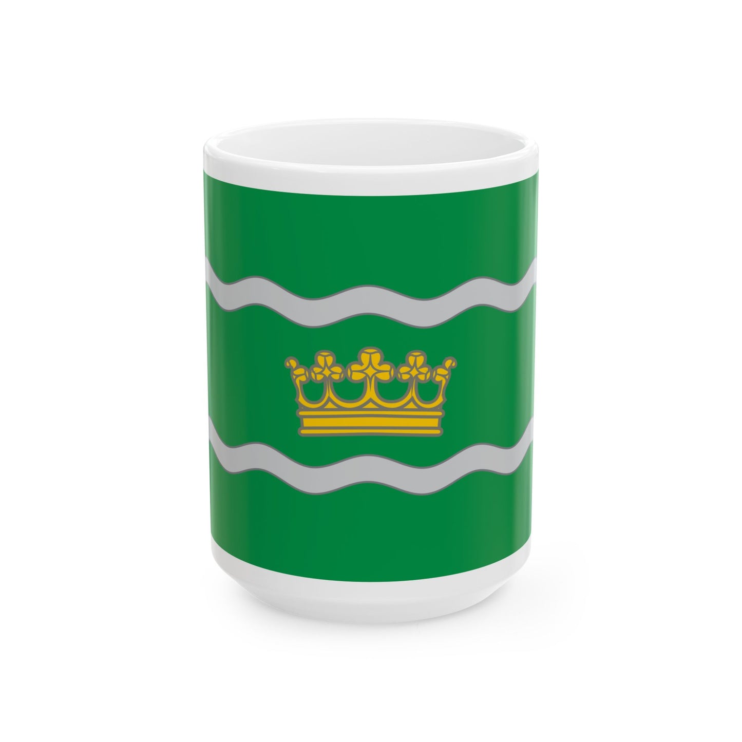 Banner of arms of the 16th District of Budapest (Hungary) White Coffee Mug-15oz-Go Mug Yourself