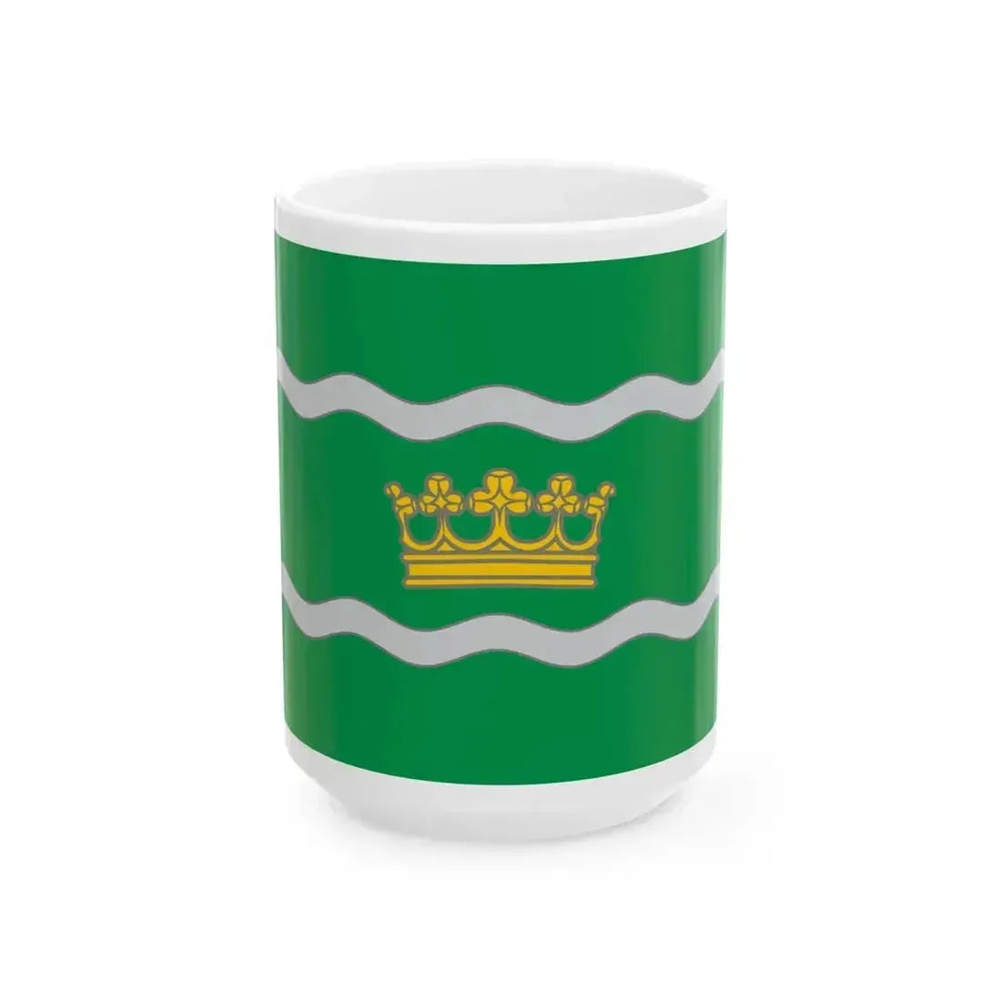Banner of arms of the 16th District of Budapest (Hungary) White Coffee Mug 15oz - Go Mug Yourself