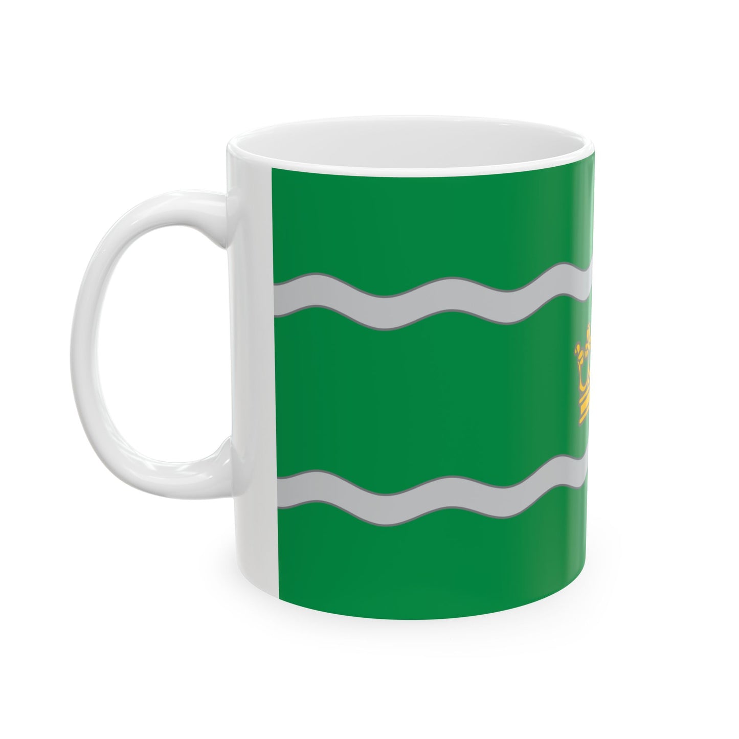 Banner of arms of the 16th District of Budapest (Hungary) White Coffee Mug-Go Mug Yourself