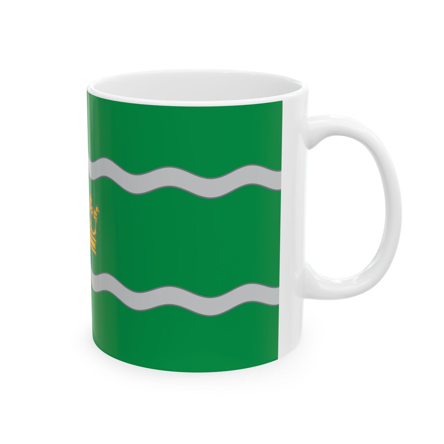 Banner of arms of the 16th District of Budapest (Hungary) White Coffee Mug-Go Mug Yourself